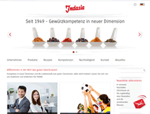 Tablet Screenshot of indasia.de